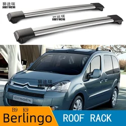 2Pcs Roof Bars for Citroen - Berlingo B9 K9 [2008-2019]  Aluminum Alloy Side Bars Cross Rails Roof Rack Luggage LOAD 200KG