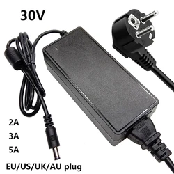 30V 2A 3A 5A AC DC Adapter Switching Power Supply 30 Volt Adaptor Universal Converter Adaptador 30V3A 30V5A 5.5x2.1-2.5mm