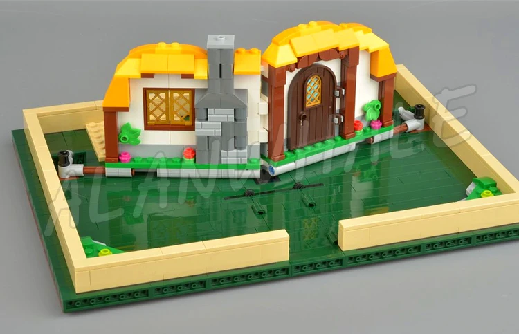 880 Stück Ideen Pop-Up bewegliches Buch Kinderfabel Geschichte Bohnenstange Wolf Giant 11393 Bausteinspielzeug kompatibel mit Modell