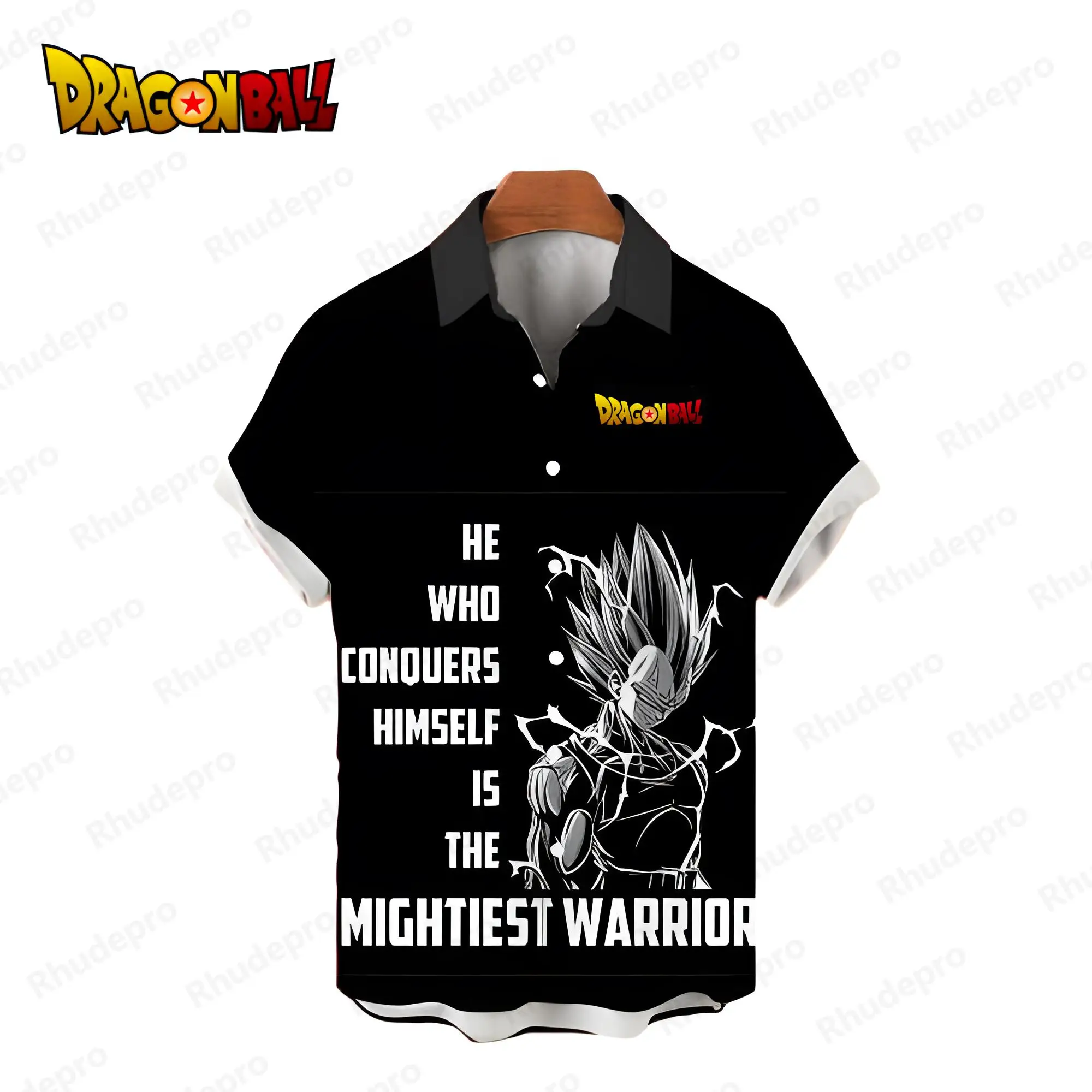 Vegeta Men\'s Shirts Dragon Ball Z Goku Hawaiian Shirt Beach Style Man Clothes Cool Harajuku Fashion Y2k Short Sleeve Tops Blouse