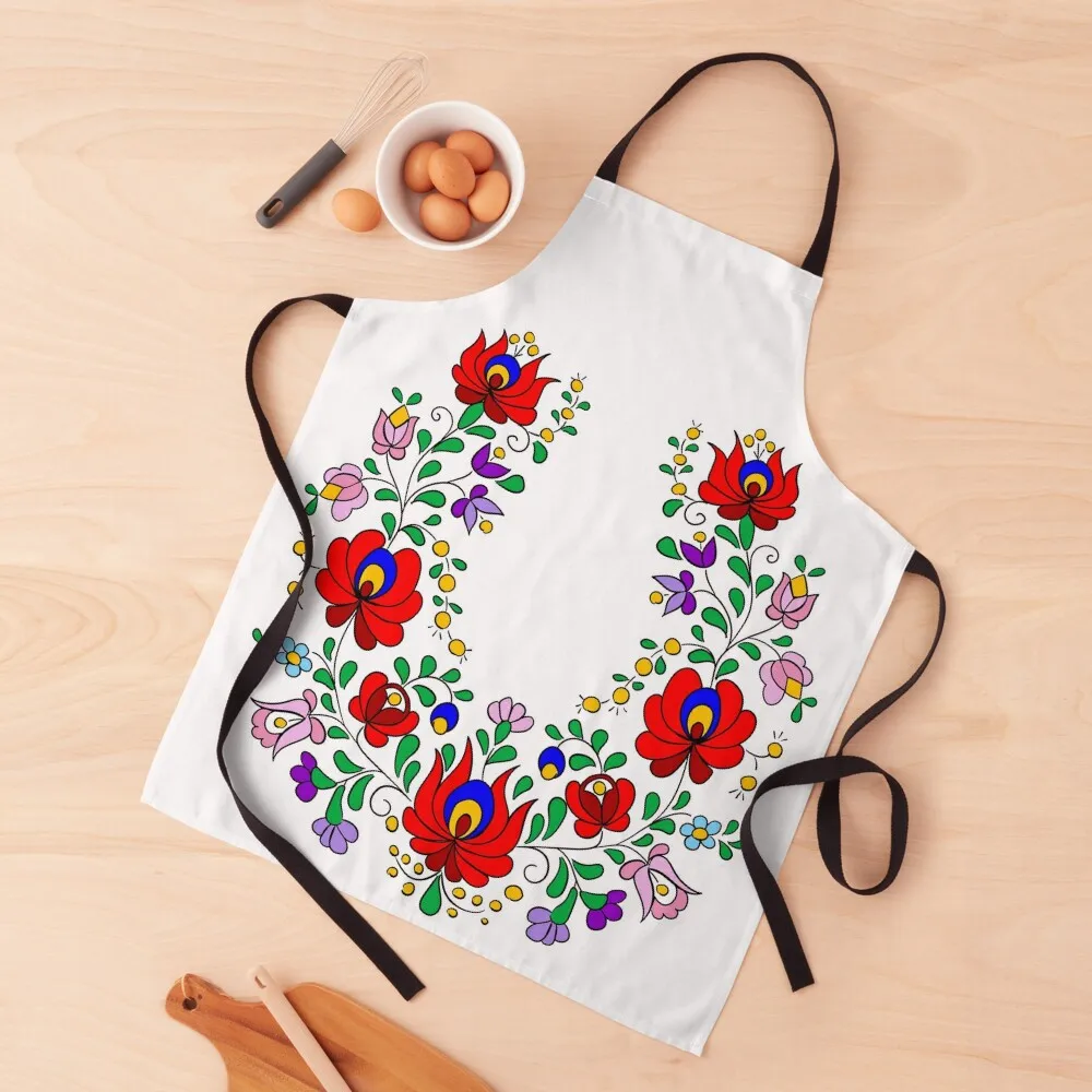 Traditional hungarian pattern Apron For Man Haircut Womens Dresses Bib For Kitchen Kitchen Items Apron