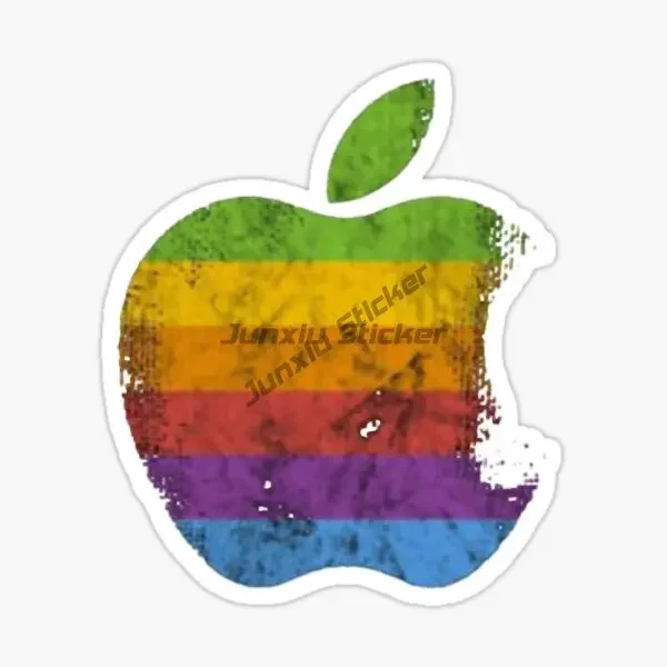 Personalized Classic Design Apple Sticker Laptop Decal Suitable for Any Smooth Flat Glass PVC Waterproof Self Adhesive Sticker