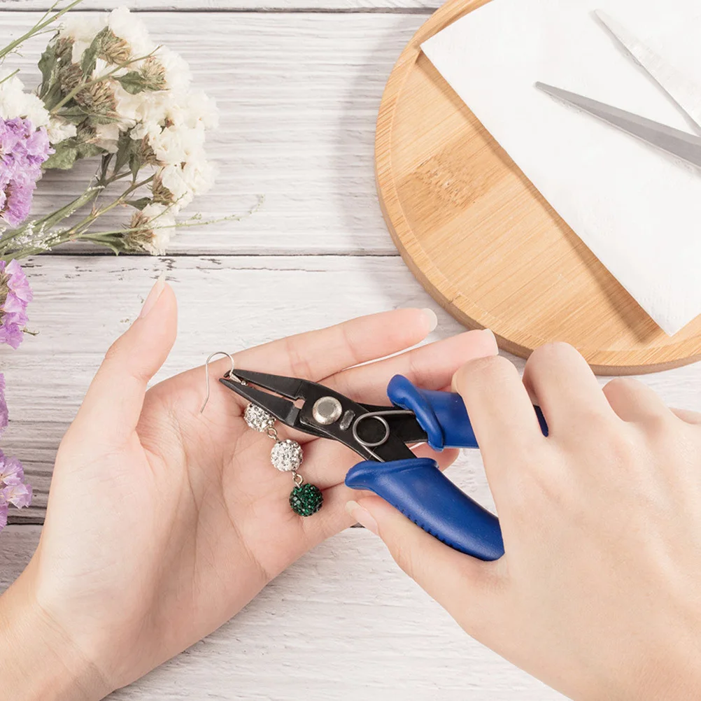 

2Pcs Pliers Premium Carbon Steel Jewelry Tool for DIY Crafts Beading Projects Mini Pliers for Small Electronics Repair