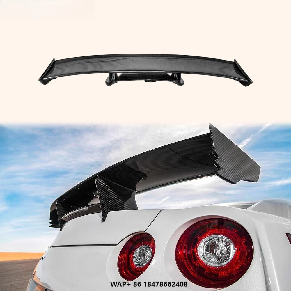 

For Nissan GTR R35 Coupe 2D 08-24 Carbon NIS Style Rear Trunk GT Spoiler Wing