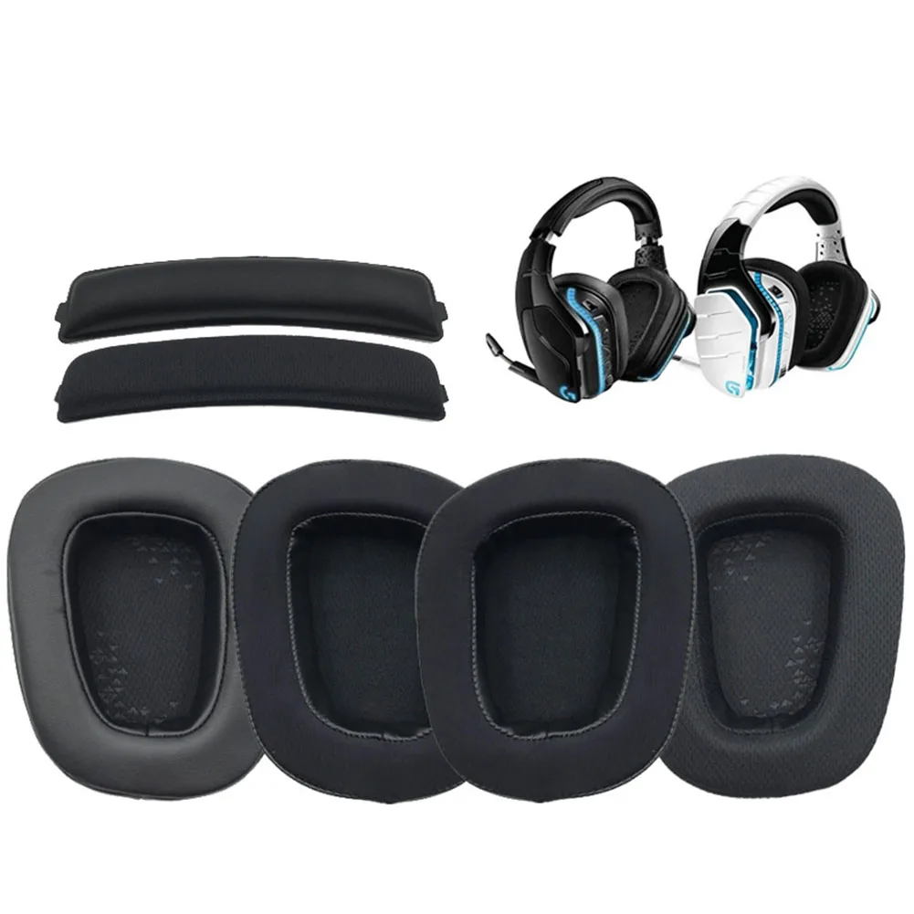 Almohadillas de Repuesto para Auriculares Logitech G635 G933 G633, Almohadillas Inalámbricas para Auriculares ﻿ Piezas de Auriculares