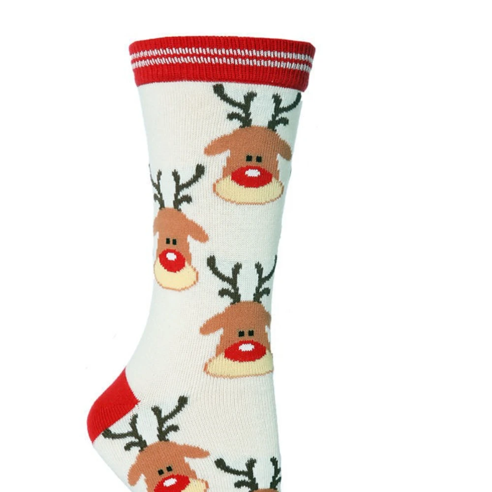 عيد الميلاد منتصف العجل الجوارب للرجال النساء سانتا كلوز الخريف الشتاء الزنجبيل رجل القطن مطاطا هدية حفلة العجل طول الجوارب