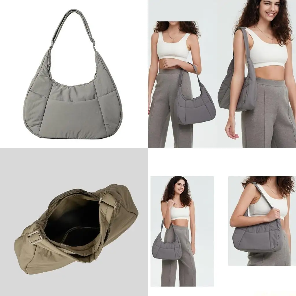 

X90D сумка через плечо для девочек, женская модная нейлоновая сумка, однотонная сумка для подмышек, сумка-тоут