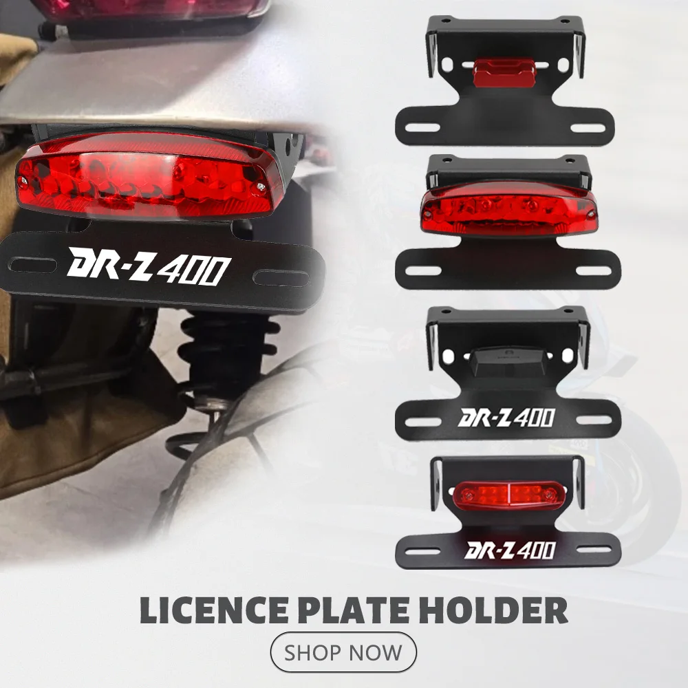 

Motorcycle License Number Plate Holder Frame Turn Signal Light Bracket For SUZUKI DRZ400S DRZ400E DRZ400SM DRZ 400 DRZ400 S/E/SM