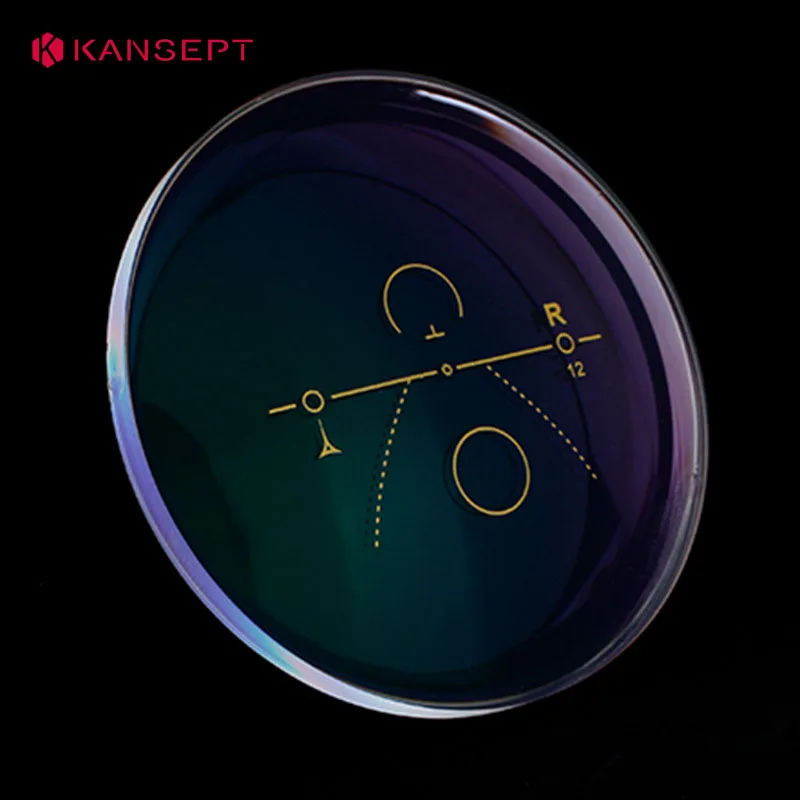 KANSEPT 1,56 1,61 1,67 1,74, свободная поверхность, широкое поле зрения, антисиний свет, UV400, прогрессивные мультифокальные линзы, 1 пара