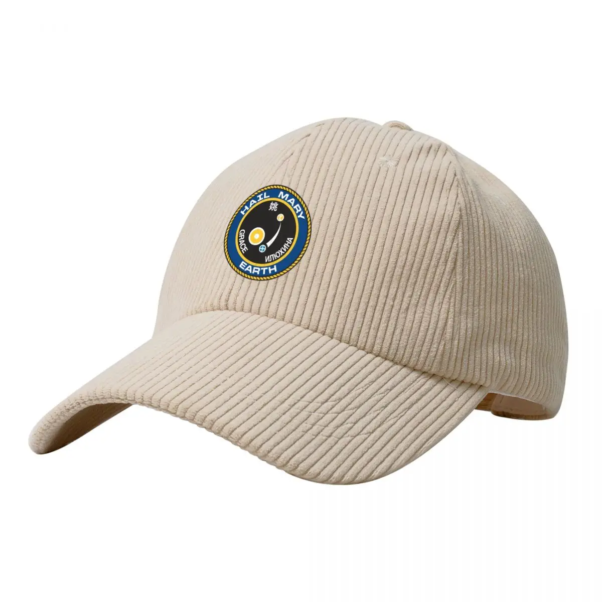 Project Hail Mary Mission Patch Corduroy Baseball Cap Beach Bag Beach Luxury Woman Men's