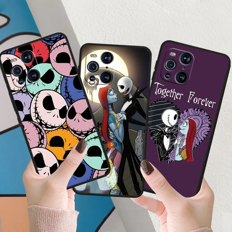 Night Before Christmas Phone Case For OPPO Find X6 X5 X3 X2 F21S F21 Pro Lite Neo Black Silicone Fundas Soft Phone Case