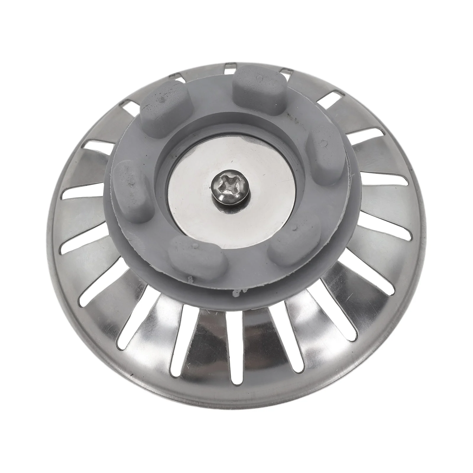 Anti Constipation Kitchen Sink Strainer Drain Easy To Clean Rinse Seamless Flow Blockages Silver Smooth Water Flow