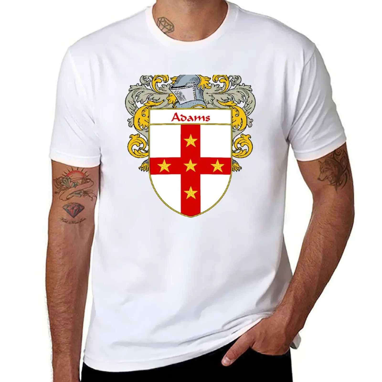 

Adams Coat of Arms/Family Crest T-Shirt t shirts for man pack cotton t shirt man cotton T-Shirt