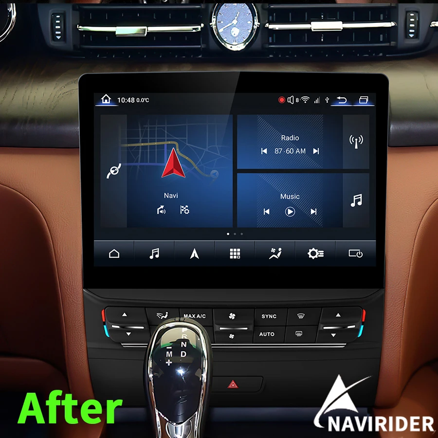 

10.26 Car Android Radio GPS Navigation Stereo Blu-Ray Screen For Maserati Quattroporte 2017-2020 CarPlay Multimedia Video Player