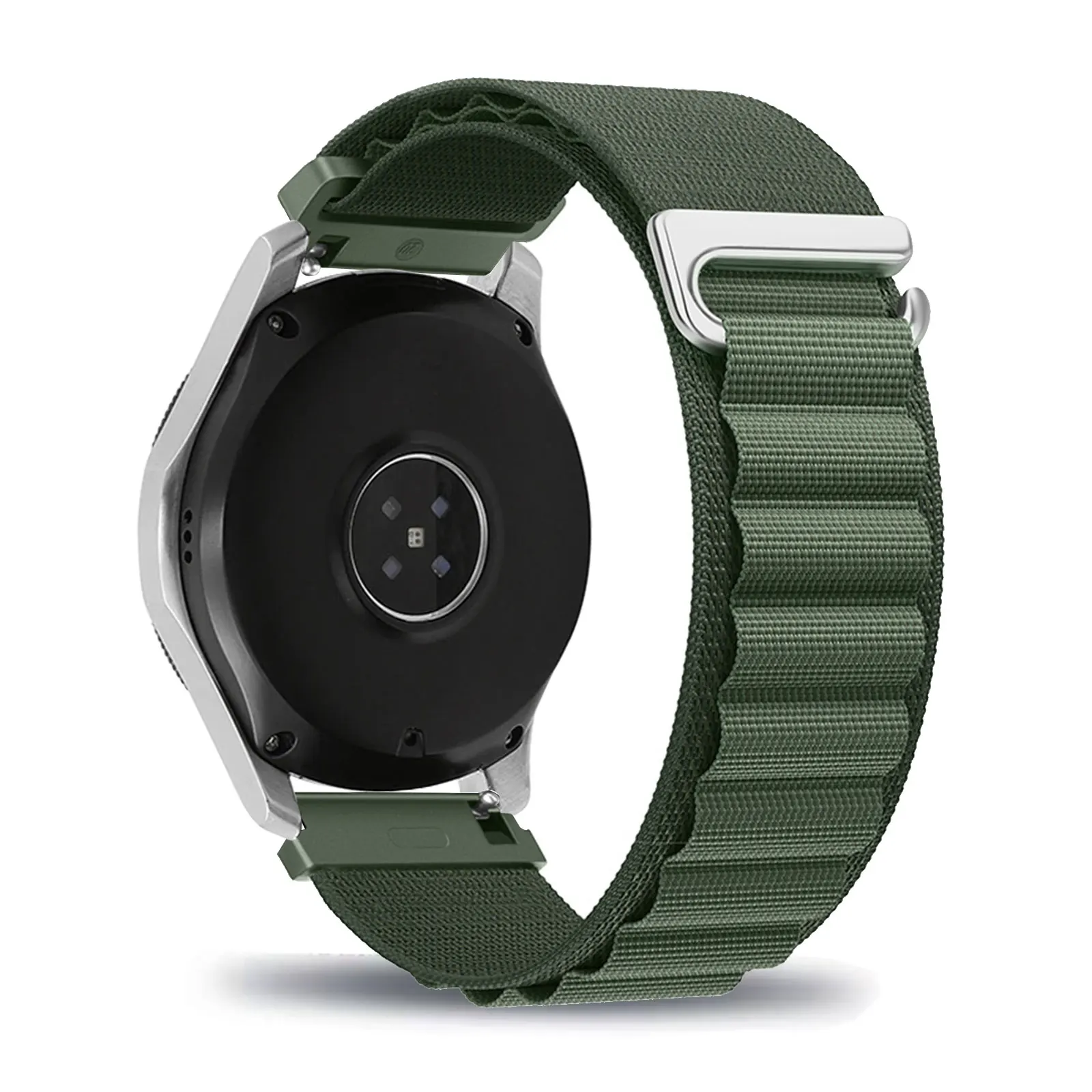 C-Typ-Schnallenbänder für Samsung Galaxy Watch 3 45 mm/Galaxy Watch 46 mm/Gear S3 Frontier/Cassic-Band, atmungsaktives Nylonarmband
