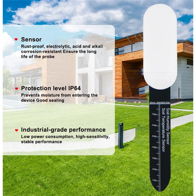 

【B74A】5Pcs Smart Zigbee Soil Tester Temperature Meter Moisture Humidity Sensor Real-Time Monitoring Plant Monitor Detector