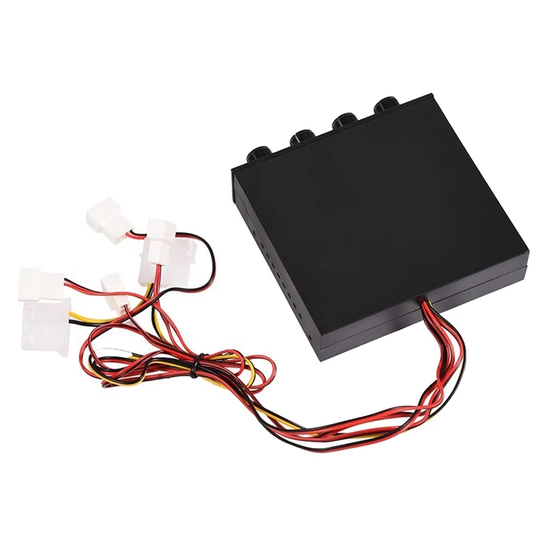 مروحة الكمبيوتر السرعة والتحكم في درجة الحرارة ، والحد من الحرارة للكمبيوتر مع الصمام الأزرق ، 4 قنوات