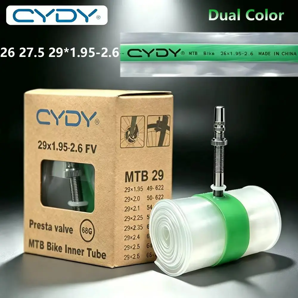 CYDY Newly Upgra MTB Bike Inner Tube Presta Alu Valve 45/65mm  Tyre 26 27.5 29 Mtb Bike Tires 1.95 2.0 2.1 2.25 2.35 2.4 2.5 2.6