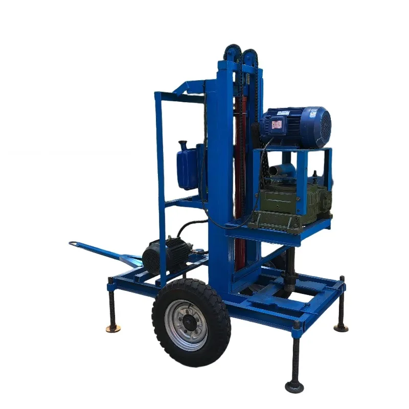 Three‑Phase Power 100m Water Well Drilling Rig Ground Source Heat Pump Household Farm Irrigation Drilling Machine