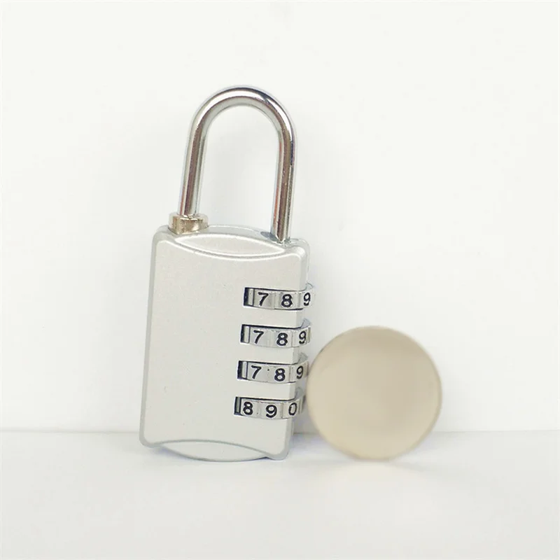 4 Dial Digit Password Lock Combination Suitcase Luggage Metal Code Password Locks Padlock Travel Safe Anti-Theft Cijfersloten