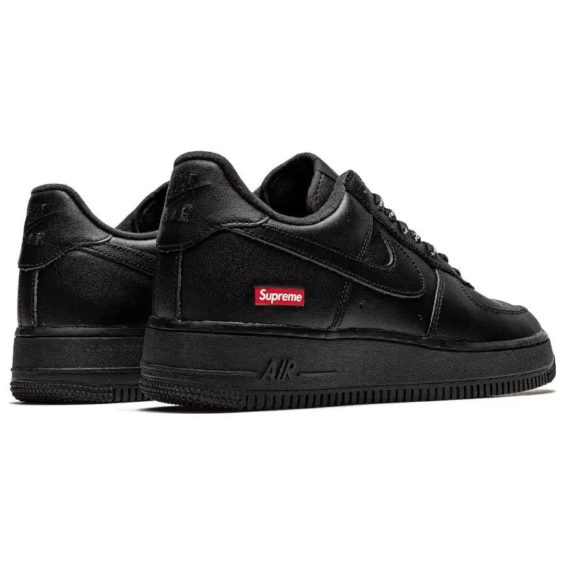 Nike Supreme X Air Force 1 Low \' Logo - Black\' Sneakers shoes CU9225-001 With Original Box