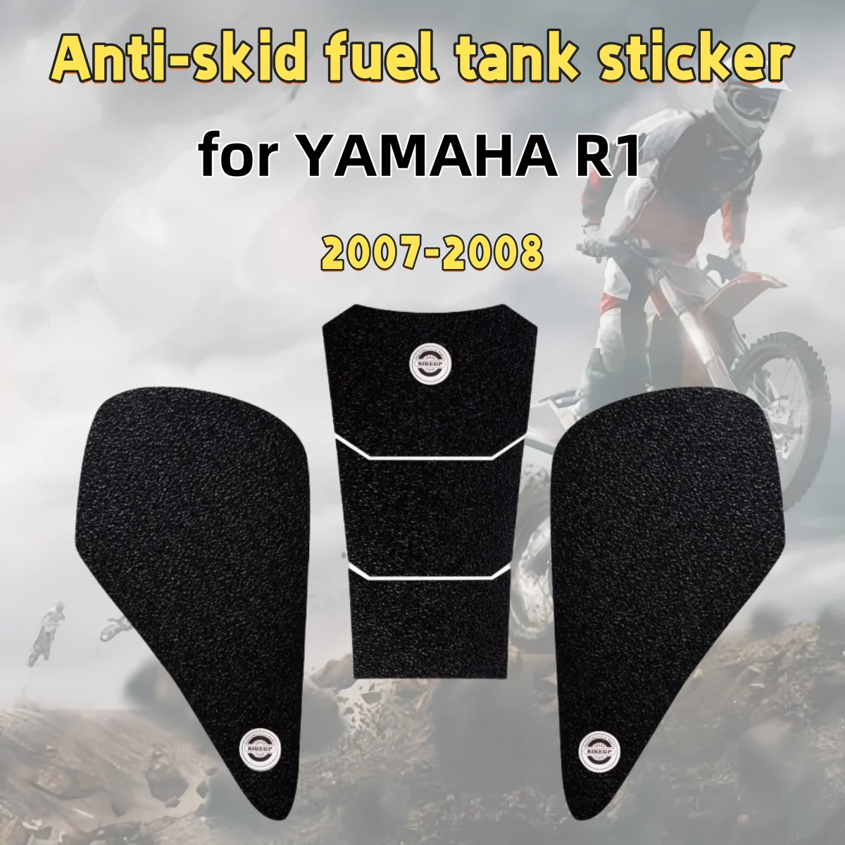 

for YAMAHA R1 2007-2008 motorcycle fuel tank stickers fishbone stickers anti-slip protection fuel tank side stickers