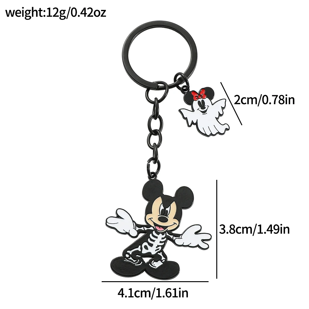 Cartoon Mickey Mouse Keychain for Men and Women, Creative Ghost Keychain, Personalized Keychain Gift, Suitable for Men and Women image 2
