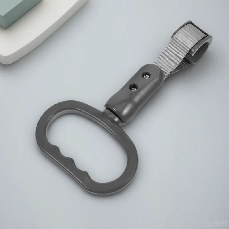 

Bus Handle Ring Gray Oval Non-Slip Texture Elderly Support Handles Car Armrest Rings Replacement Parts Durability Efficient