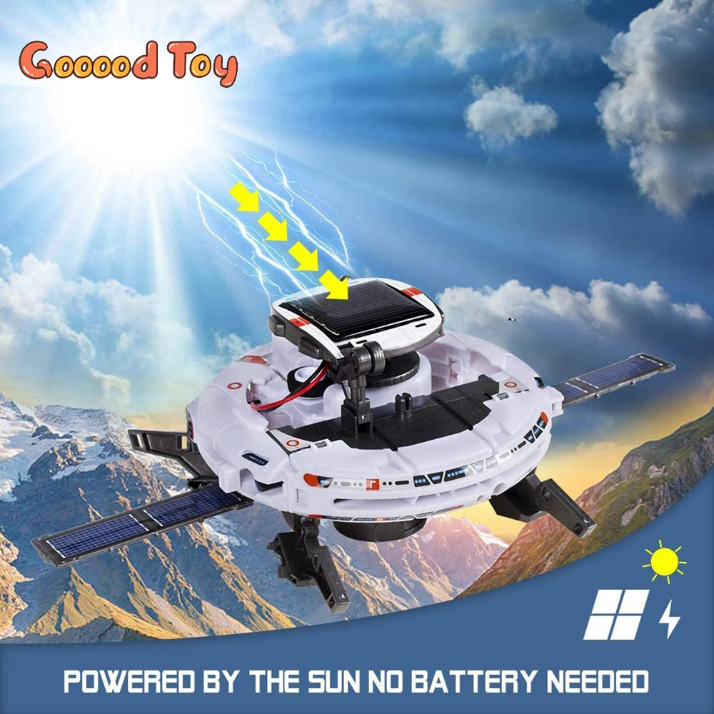 

Solar Toy 6 In 1 Robot Car Solar energy Space Ship Technology Science Kits Technological Gadgets Scientific Toy Boys Children