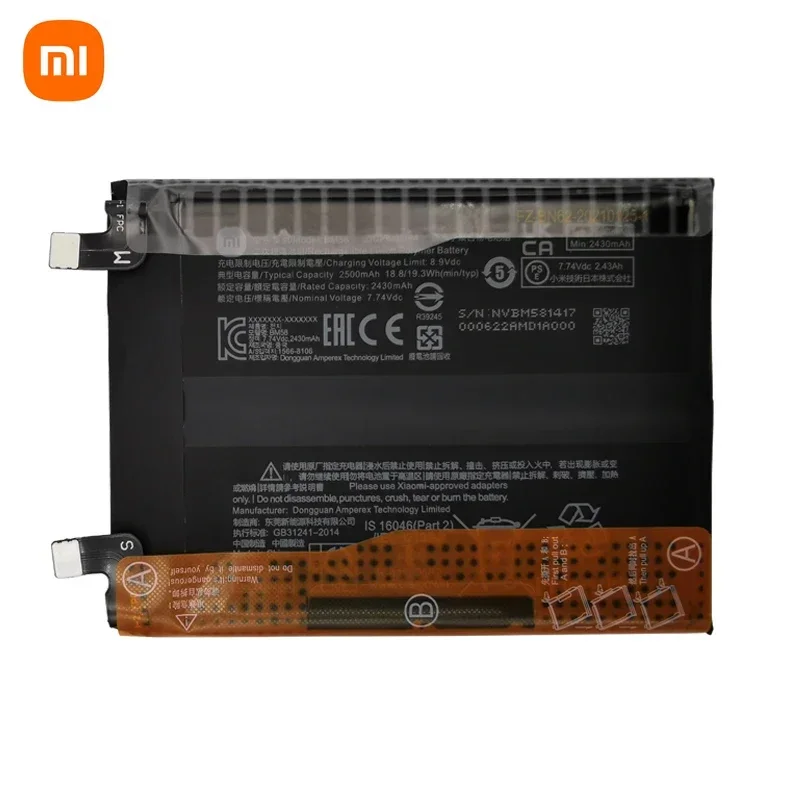 2024 Years 100% Original New High Quality Xiaomi 11T Pro 5G Mix 4 Mix4 Battery 5000mAh BM58 Cellphone Replacement Batteries