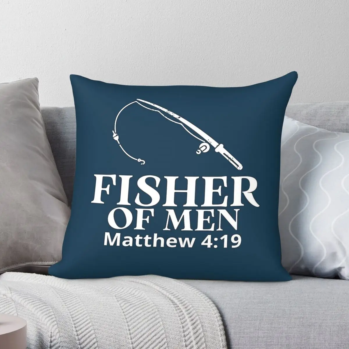 

Fisher Of Men Matthew Pillowcase Polyester Linen Velvet Creative Zip Decorative Throw Pillow Case Home Cushion Cover