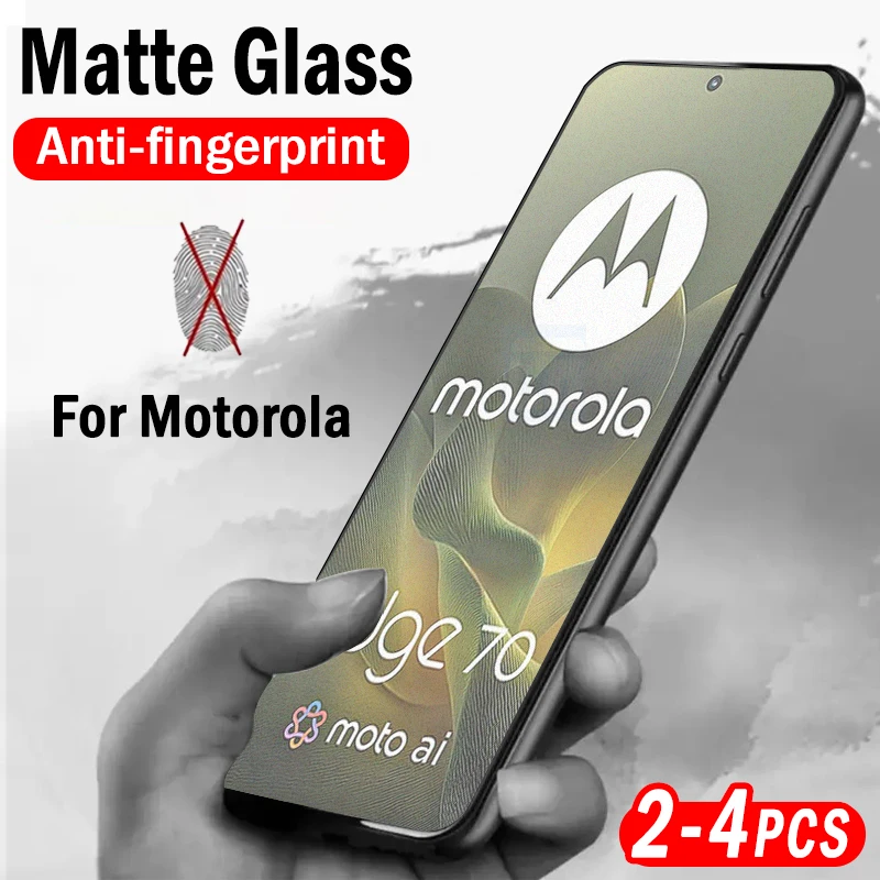 

2-4pcs Matte Frosted Tempered Glass for Motorola Edge 70 60 50 30 Neo Screen Protector for Moto G Power G Play Frosted glass
