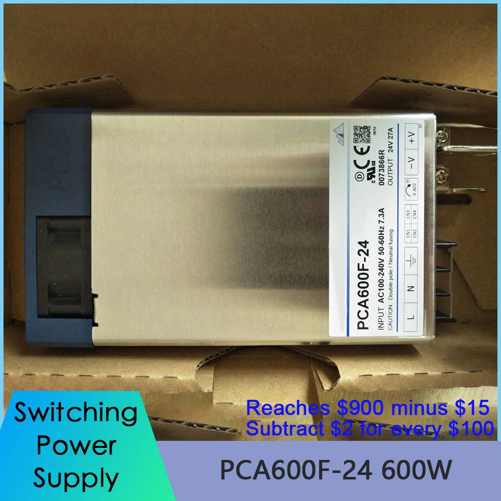 

For COSEL PCA600F-24 600W INPUT AC100-240V 50-60Hz 7.3A OUTPUT 24V 27A Switching Power Supply Fast Ship High Quality