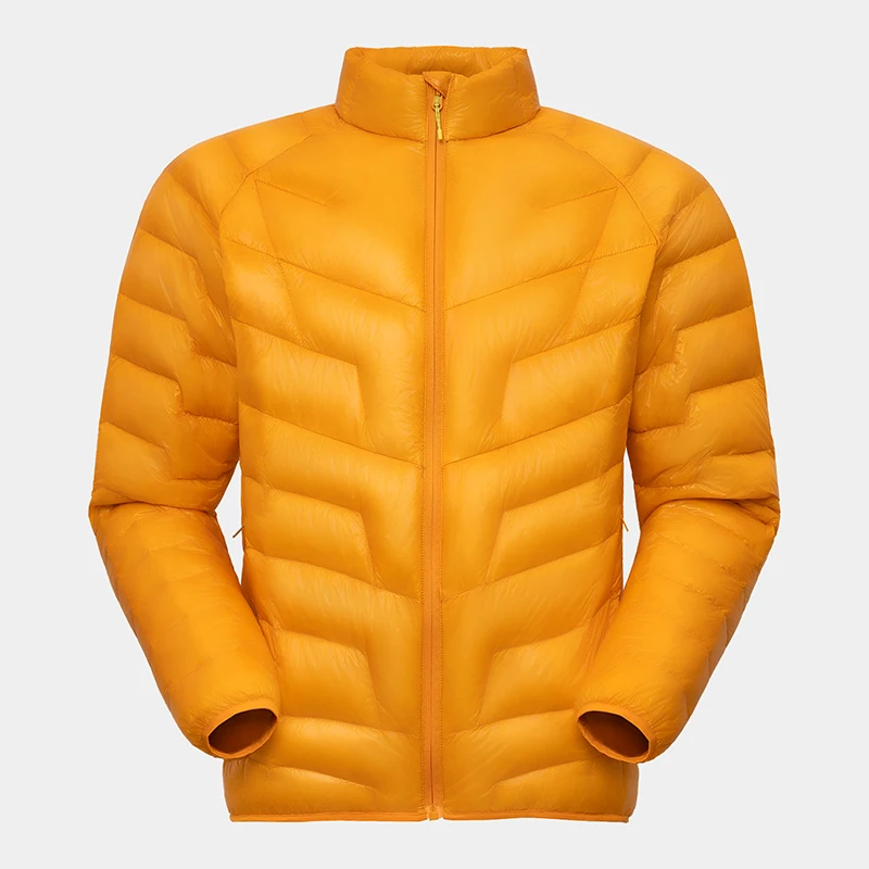 Ultra Light 90% Duck Down Jackets Men\'s Outdoor Wear Windproof and Warm Inside Puffer Coats Spring Autumn Solid Lightweight Tops