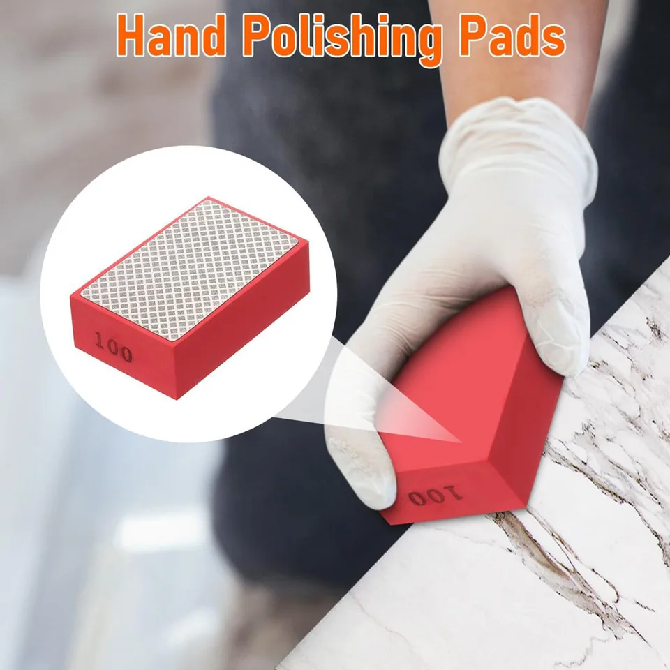 Sanding Block BSRTTOOL Diamond S 60 Grit Hand Pads Foam Backing