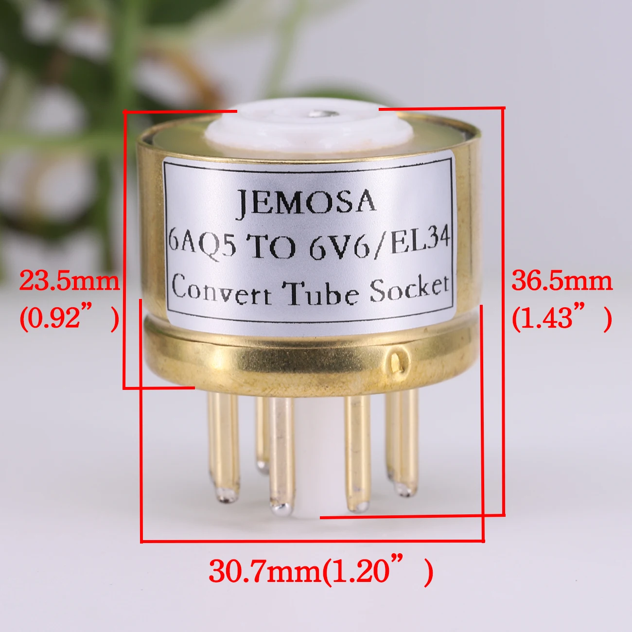 1PC 6AQ5 TO 6V6 EL34 6L6 6P3P 6P6P DIY HIFI Audio Vacuum Tube Amplifier Convert Socket Adapter