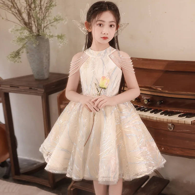 

Новое высококачественное недорогое роскошное платье для выступлений на сцене, для модных показов, для девочек, весна-лето 2025, в стиле принцессы