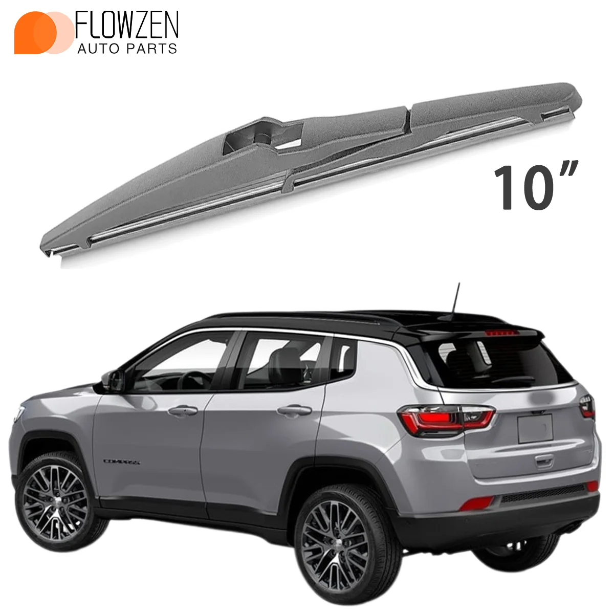10-Zoll-Heckscheibenwischer 1 Stück für Jeep Compass MK2 2016-2023 Windschutzscheibenwischerblatt Autozubehör