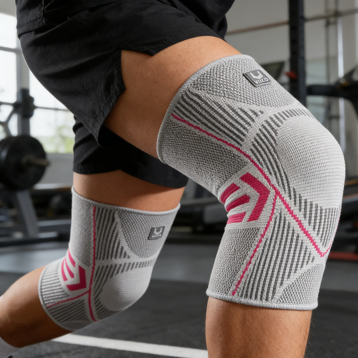 

Эластичные нейлоновые компрессионные наколенники для фитнеса, бега, велоспорта, баскетбола и волейбола.