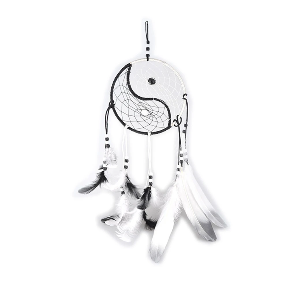 

Dreamcatcher Wind Chime 15cm Circle 50cm White Wire Beads Tai Home Decor Gift Wall Hanging