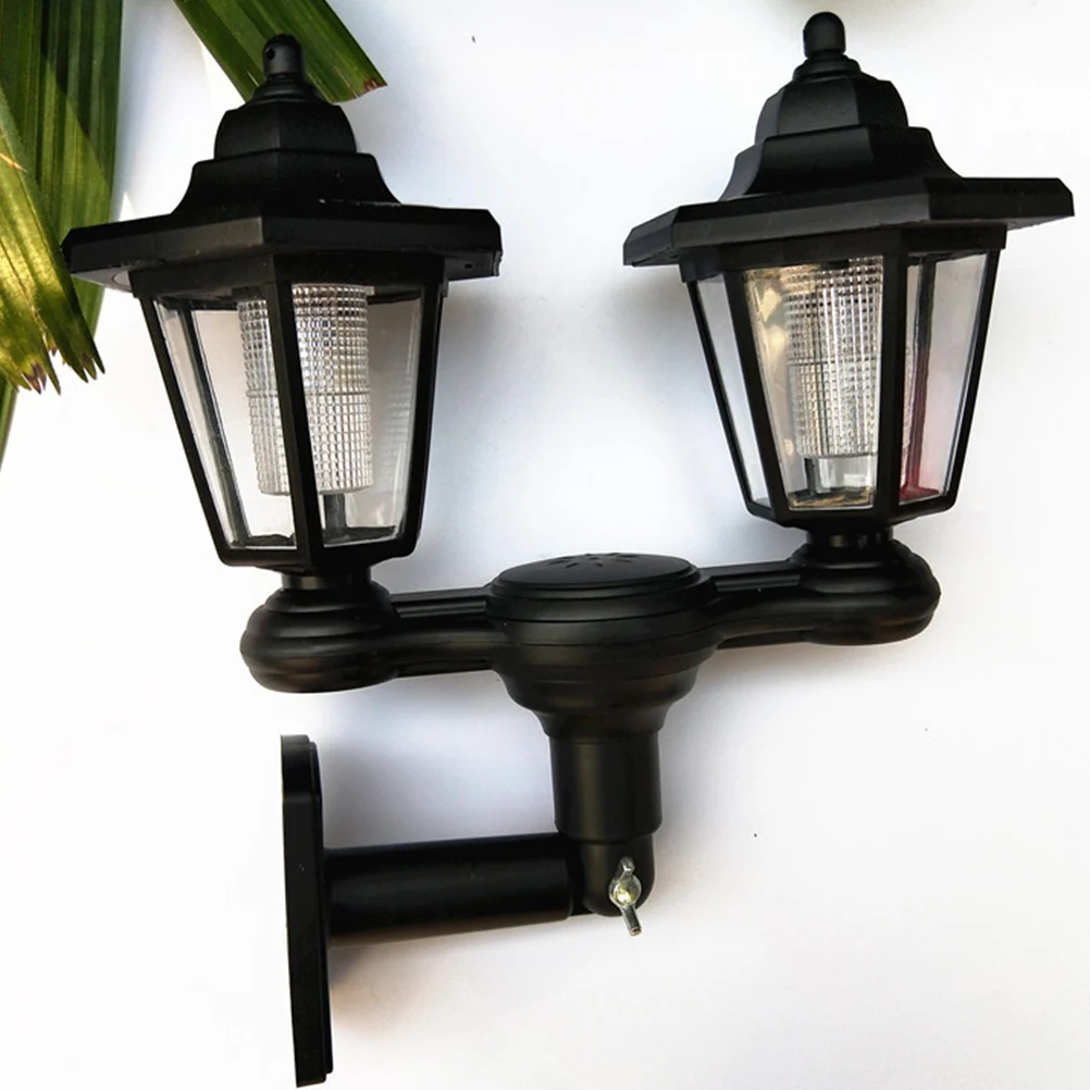

Solar Wall Light IP65 Waterproof Double Heads LED Solar Light Outdoor Garden Lighting Uniform Gentle Lighting Home Decor