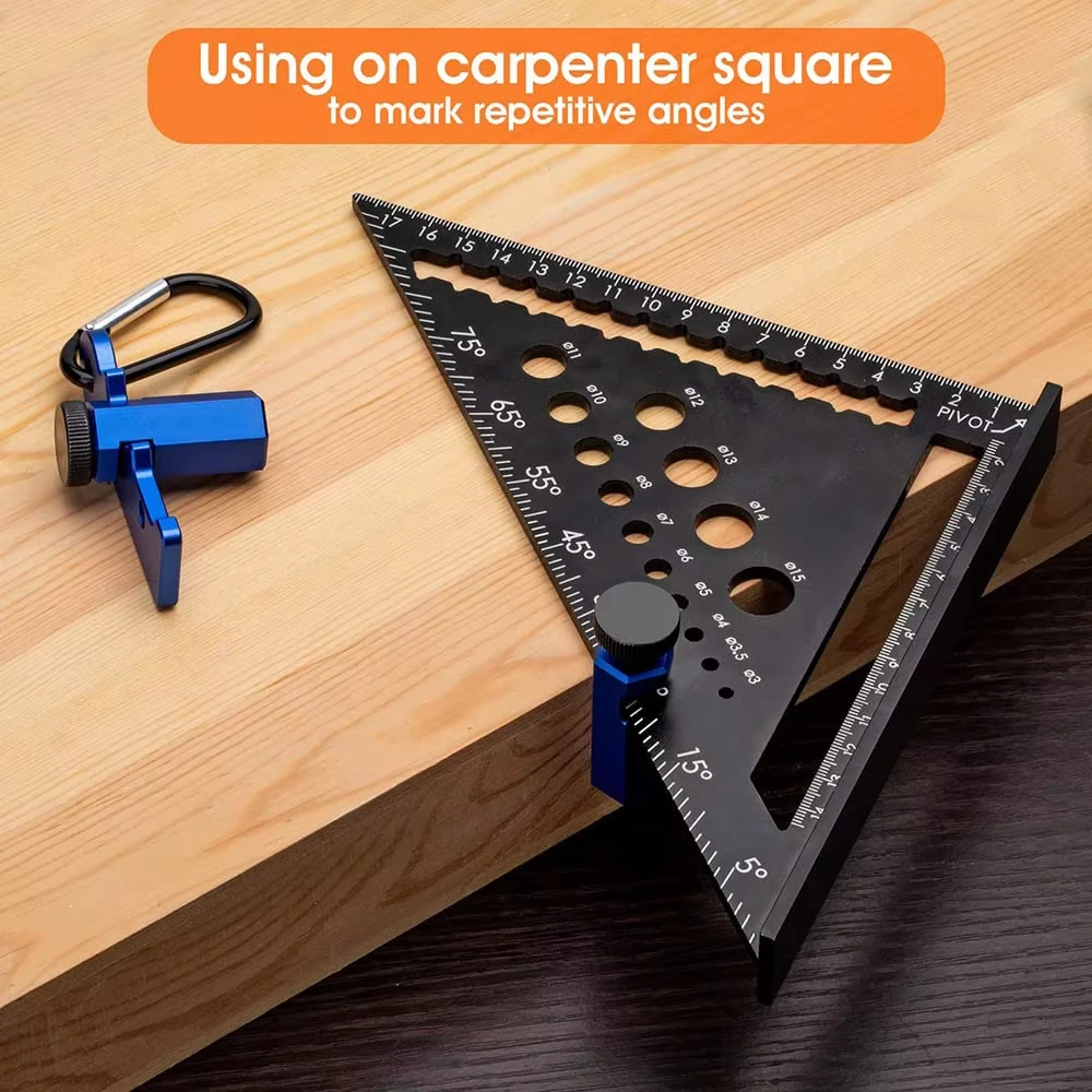 4PCS For Framing Square Stair Gauges for Reliable Use in Measuring and Marking Stair Risers Treads and Layout Lines on Lumber