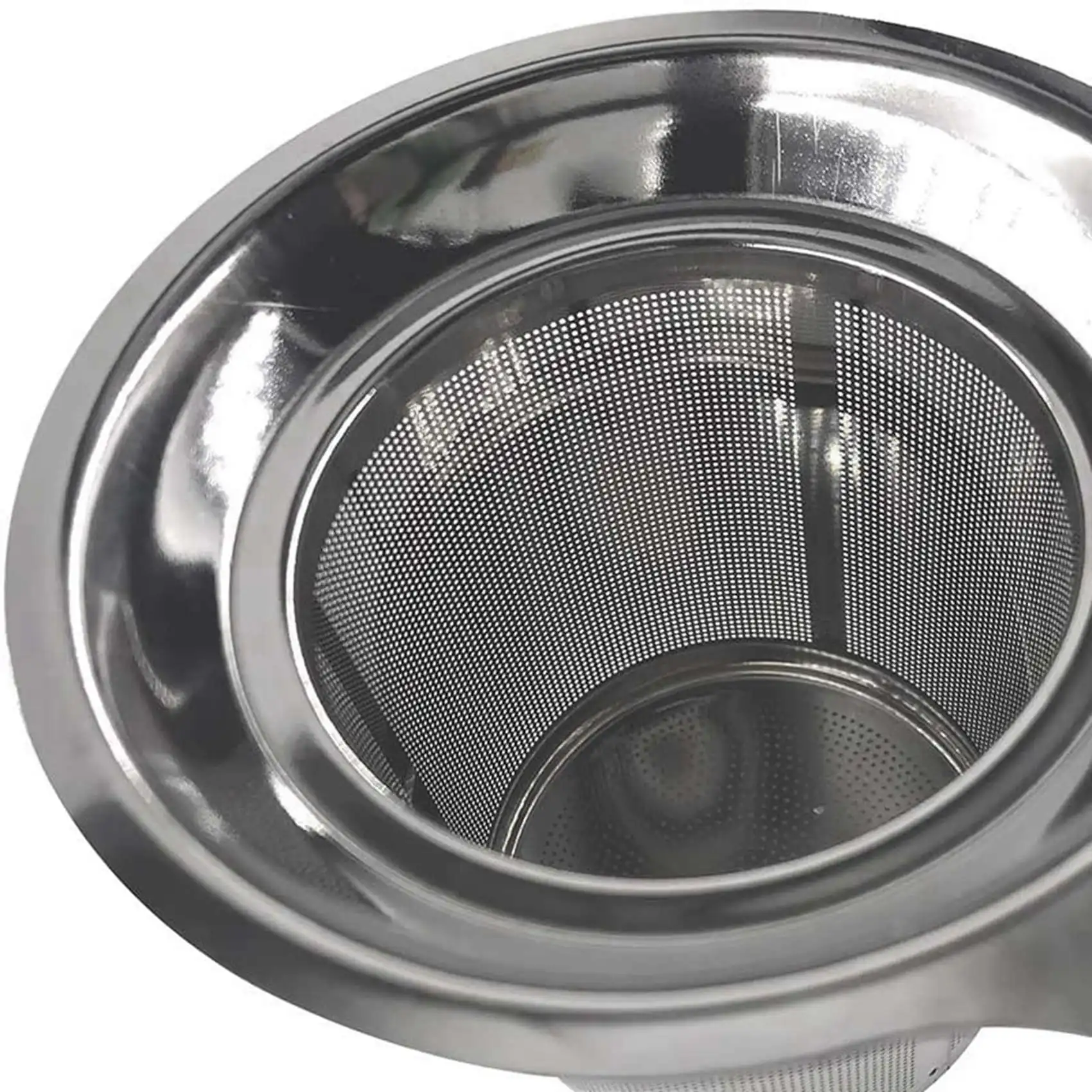 FLYY-2X Teefilter aus Edelstahl, Teekanne, Teesieb, Kaffeetasse, Siebfilter, hochdichter Filter mit Griff – Detail 5