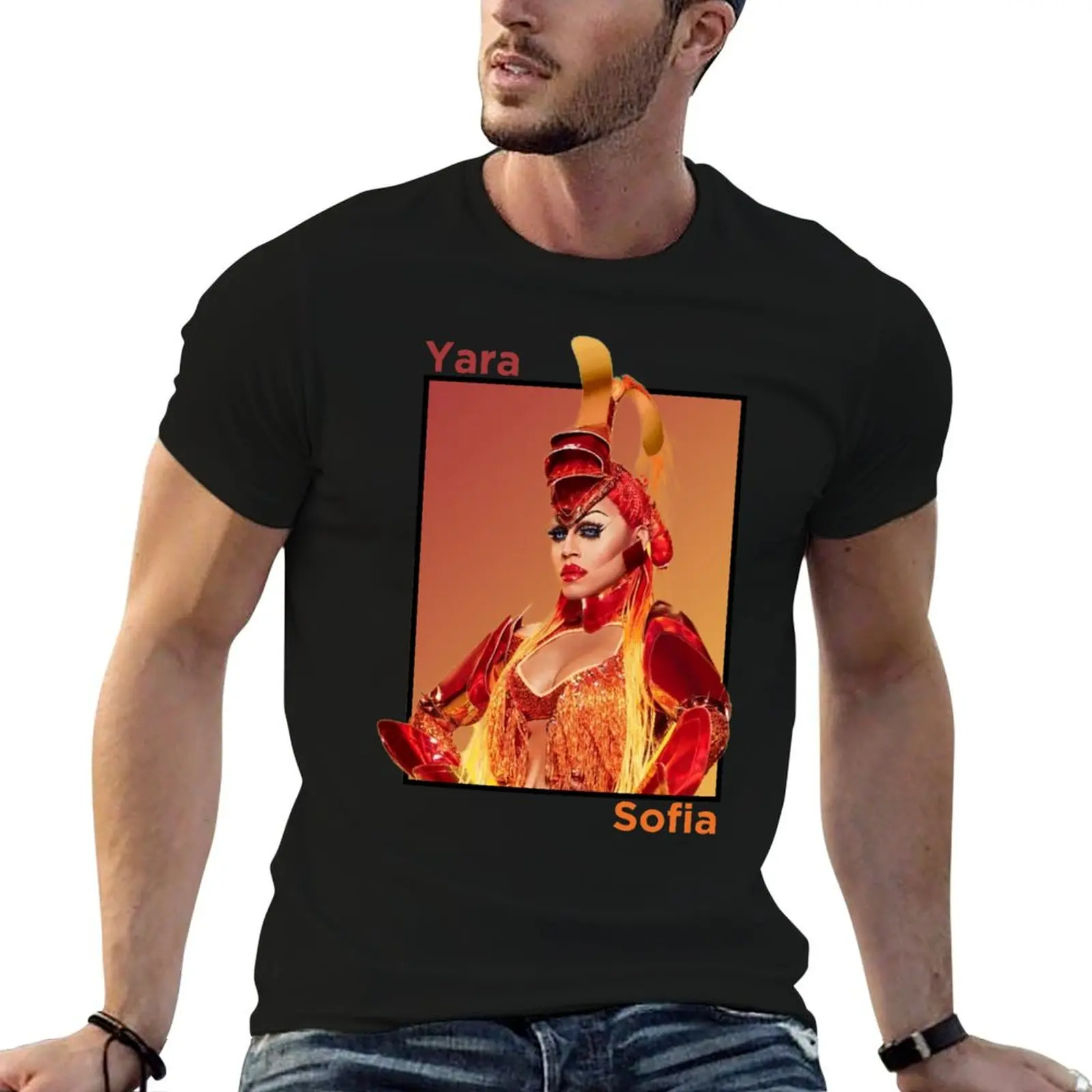

Yara Sofia All Stars 6 T-Shirt t shirts for man slim fit men t shirt cotton 100% anime tshirt T-Shirt