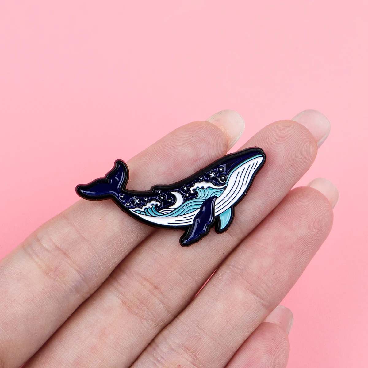 Pin de Esmalte de Ballena Colorida, Broches de Animales Marinos, Pins para Bolsos y Solapas, Insignias para Mochilas, Accesorios Decorativos, Joyería, Regalo para Amigos