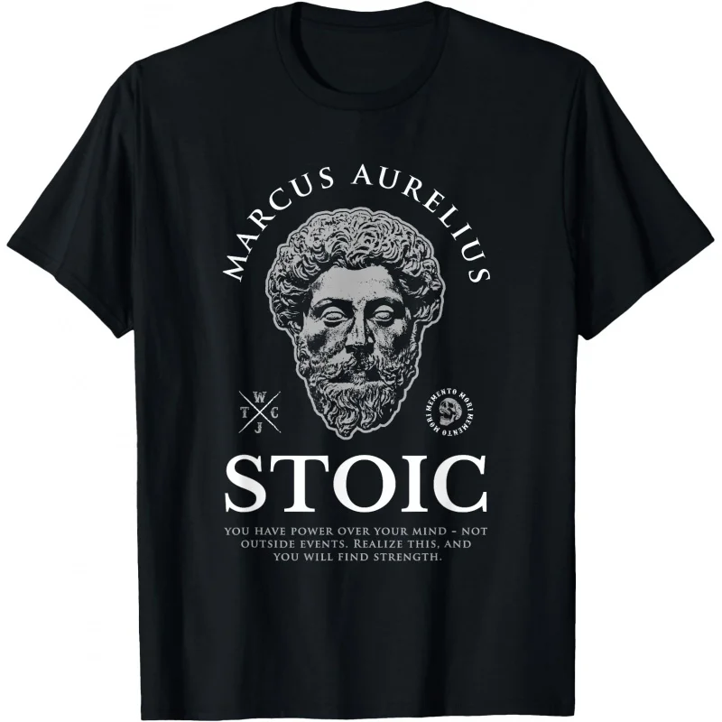

Marcus Aurelius Quote “Find Strength” Stoicism Gift T shirt for men Team stoic philosopher Graphic Tee shirt All size tops S-6XL