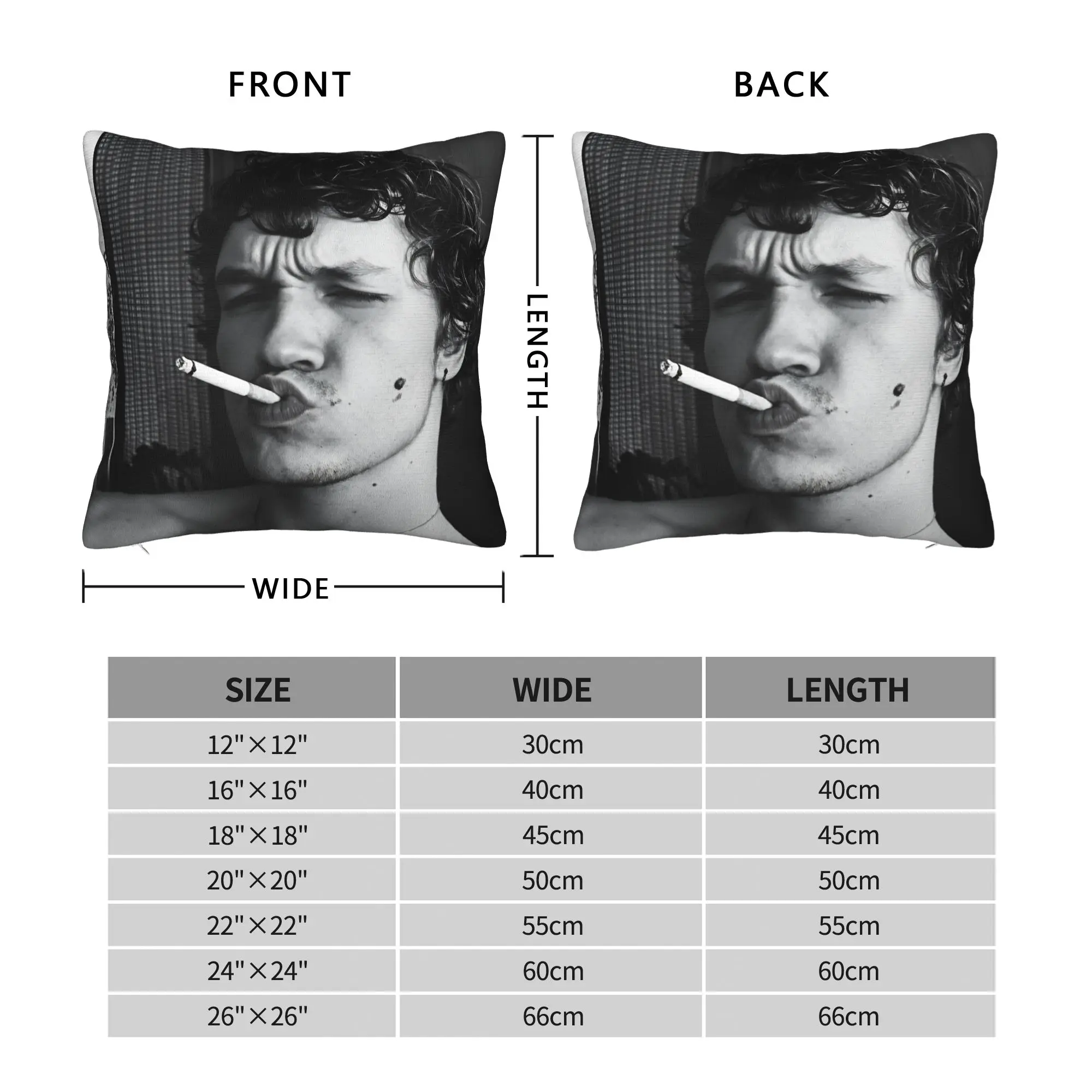 Hudson Williams Connor Storrie Heated Rivalry Smoke Pillow Cover  Morden Pillow Case For Living Room Sofa Design Pillowcases