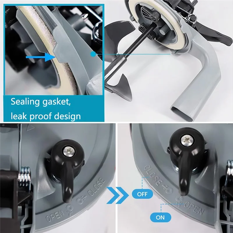 

B08B-Car Paint Dispenser Mix Paint Evenly 2 Pcs 1 Gallon Paint Can Mixer Paint Mixing Mate Lid Hand-Crank Drip Free