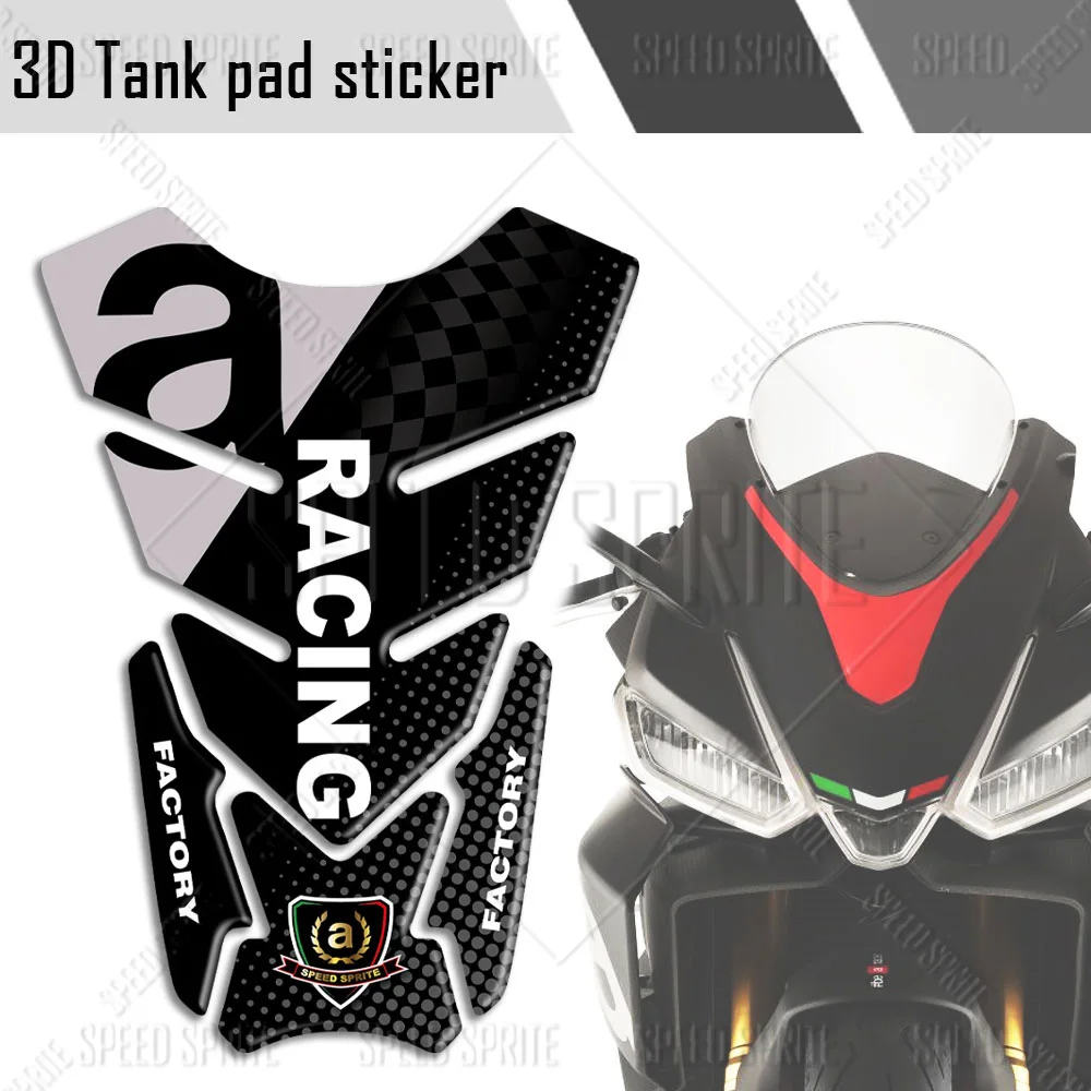 Aprilia 3D 연료 탱크 패드 스티커 보호대 데칼 RSV4 GPR RS 125 150 Shiver750 900 Tuono v4 rs660 RS4 125 rsv 1000 mille