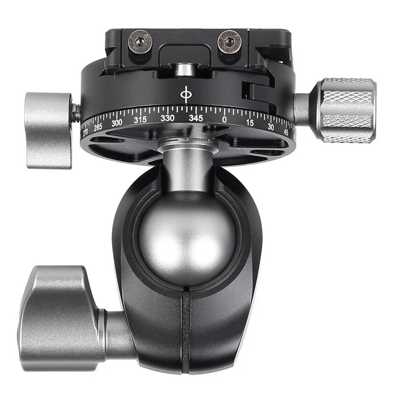 Leofoto LH25R Arca-Standard Mini Ball Head for Tripod Cameras Professional Spherical Head with Quick Release Plate